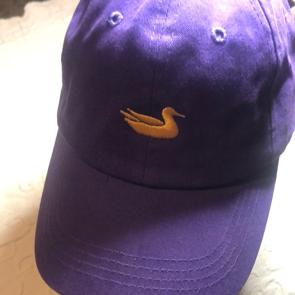 Purple southern marsh cap with Gold Duck Embroidery